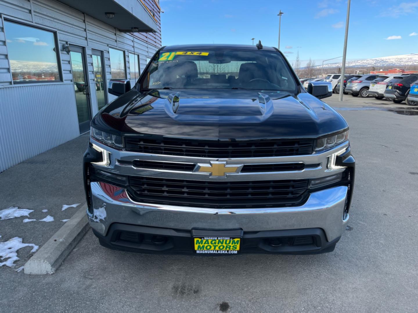 2021 BLACK /Black CHEVROLET SILVERADO 1500 LT (1GCUYDED2MZ) with an 5.3L engine, Automatic transmission, located at 1960 Industrial Drive, Wasilla, 99654, (907) 274-2277, 61.573475, -149.400146 - Photo#5